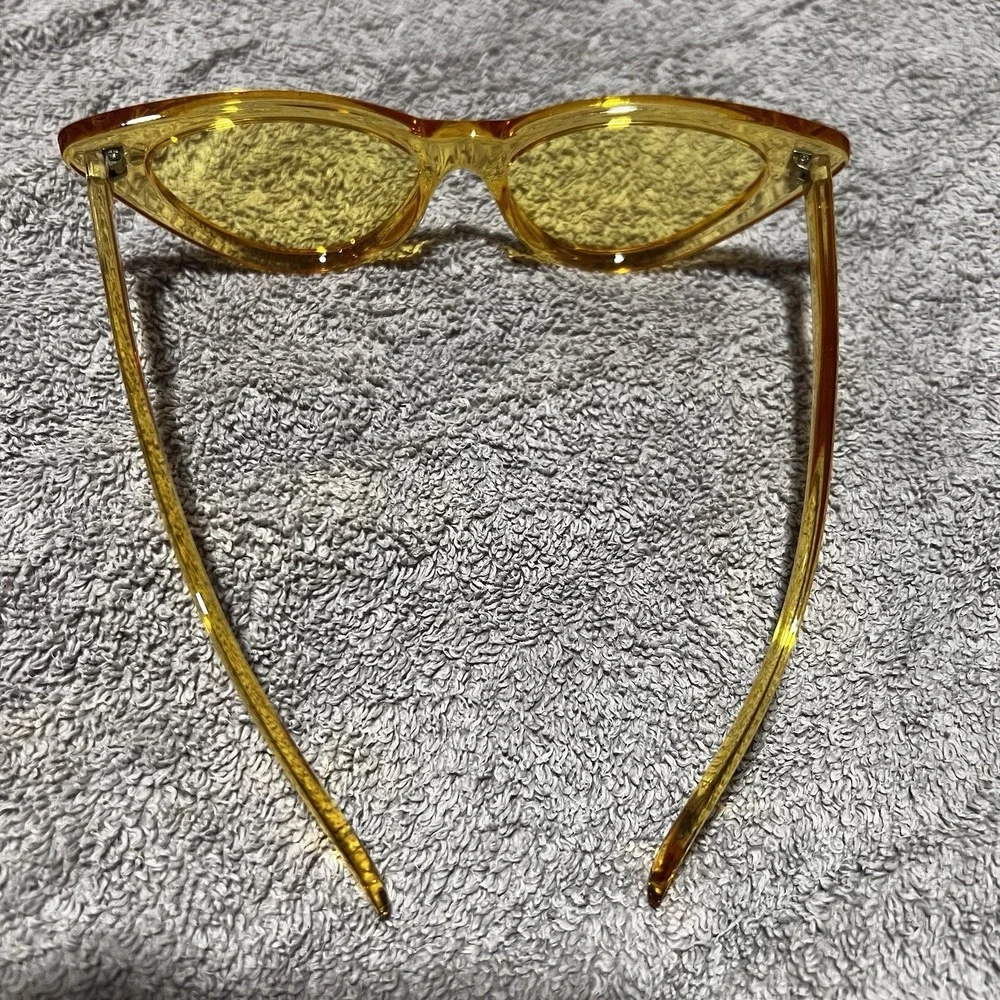 Yellow Cat Eye Sunglasses Women